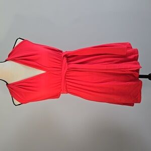 🍉 Mapalé Red Wrap Back Dress Size Large
